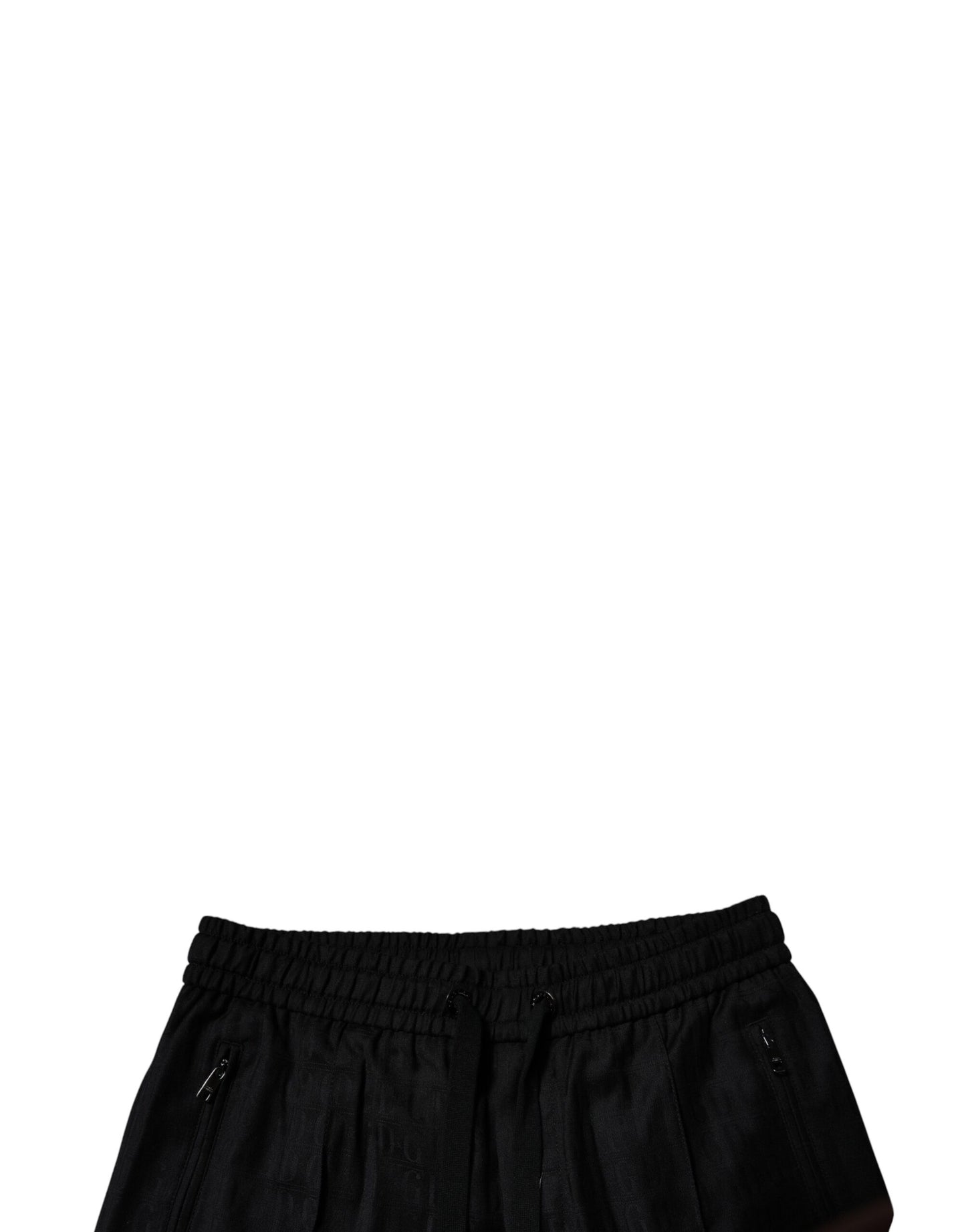 Pantalon de jogging en laine noire Dolce & Gabbana