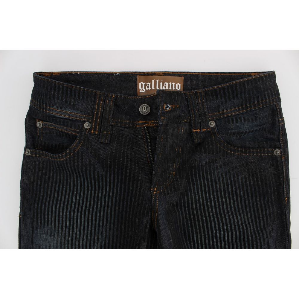 John Galliano blauwe katoenen jeans & broek