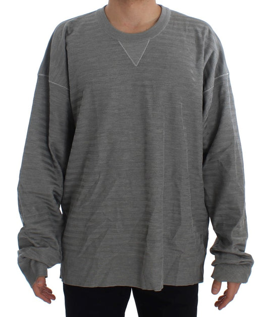 Dolce & Gabbana grijze crewneck-trui van zijde