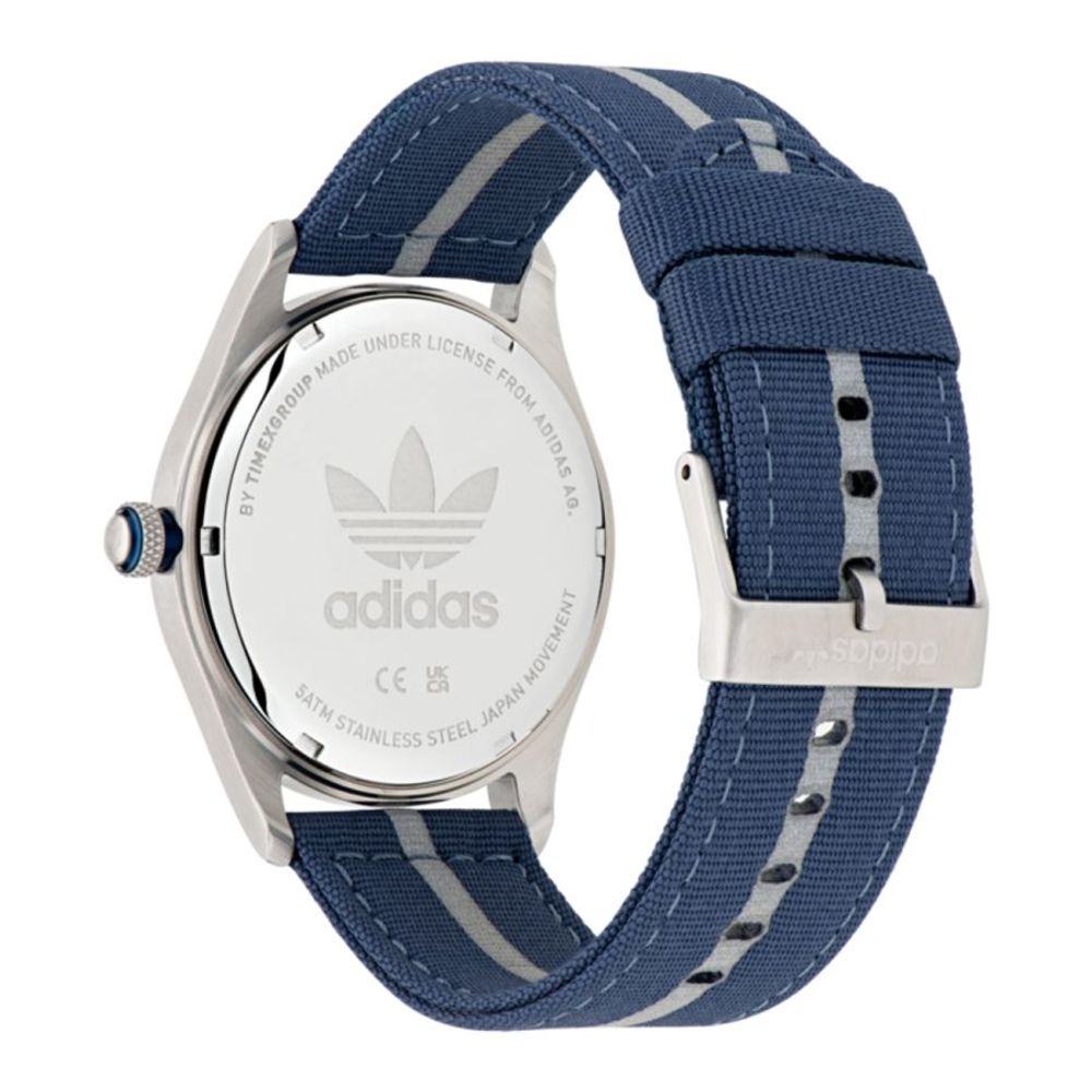 Montre Adidas en tissu bleu