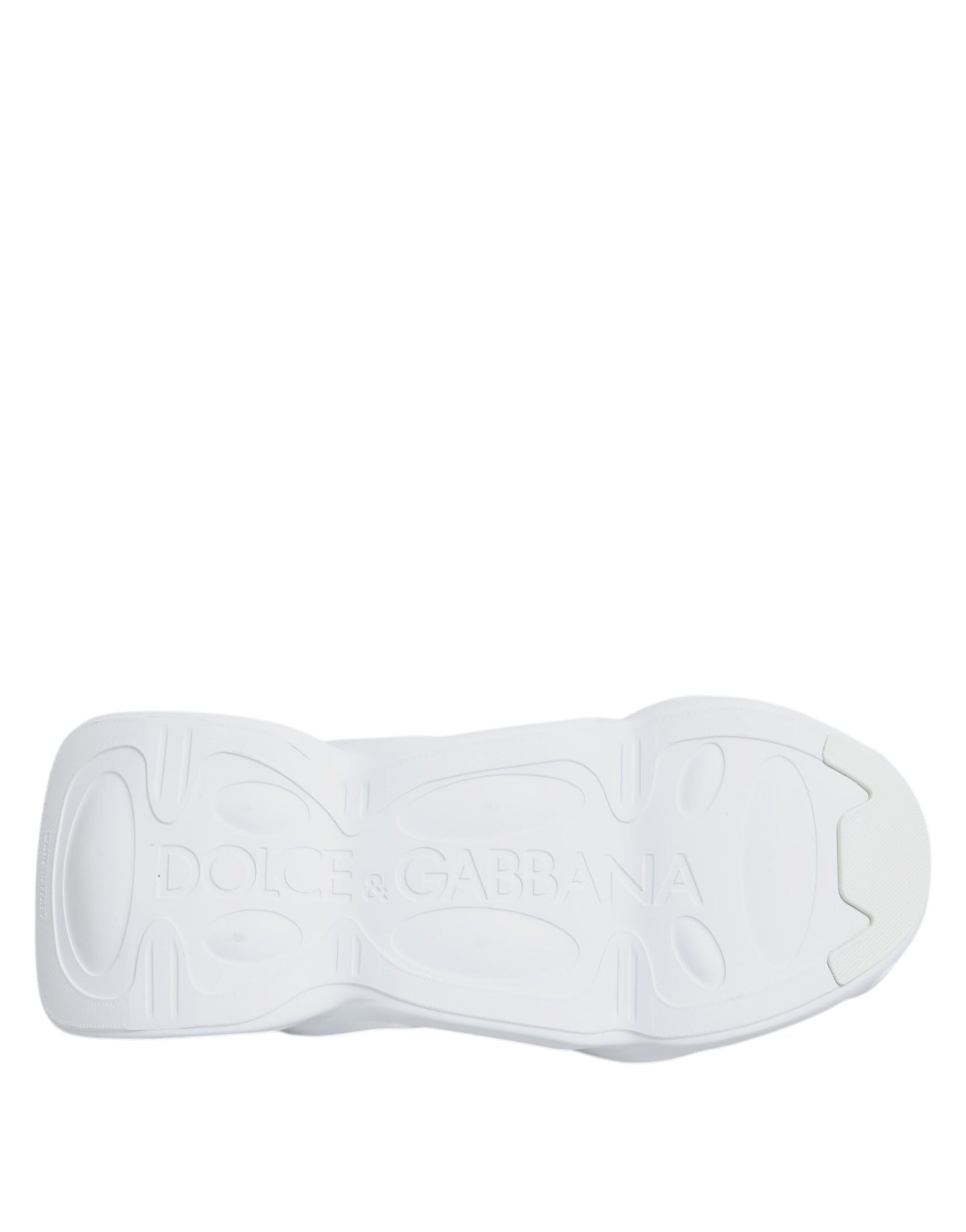 Sneakers basses blanches à enfiler Dolce & Gabbana, modèle Wave.