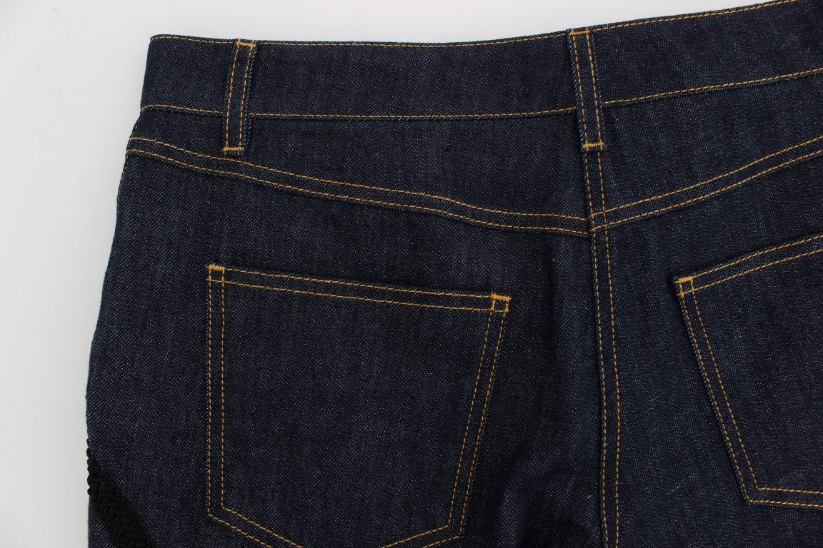 Jeans torero Capri en coton et denim bleu de Dolce & Gabbana