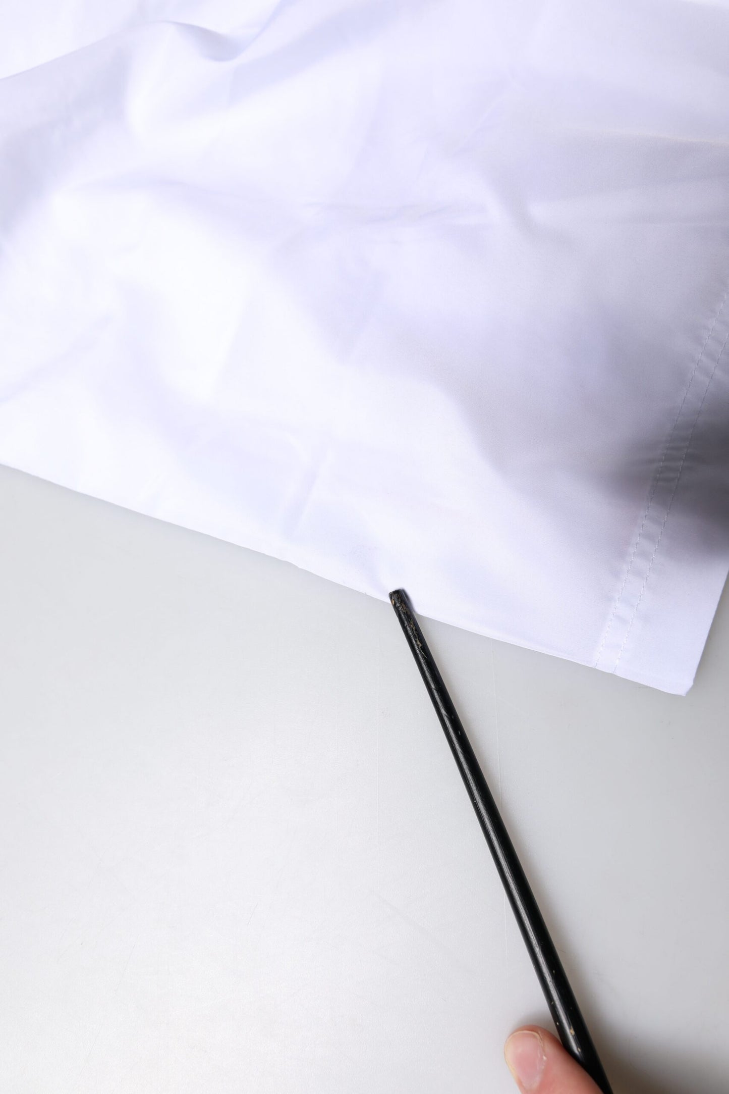 Short de bain rayé blanc Dolce & Gabbana, ensemble 2 pièces.