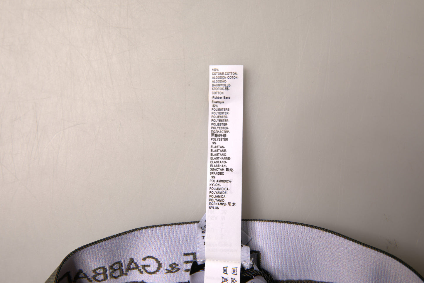 Culotte mi-basque en coton gris pour homme de Dolce & Gabbana