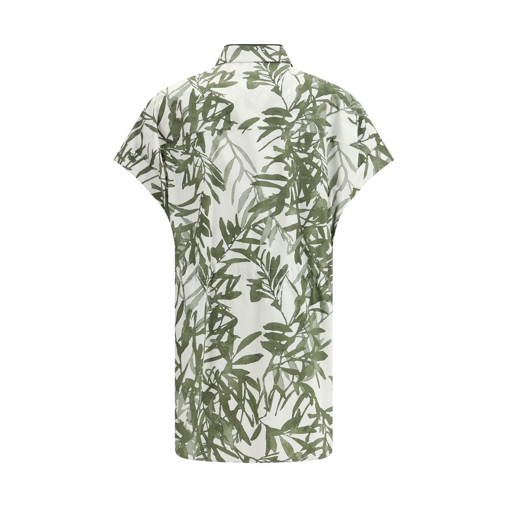 Brunello Cucinelli Lange overhemden met bladprint