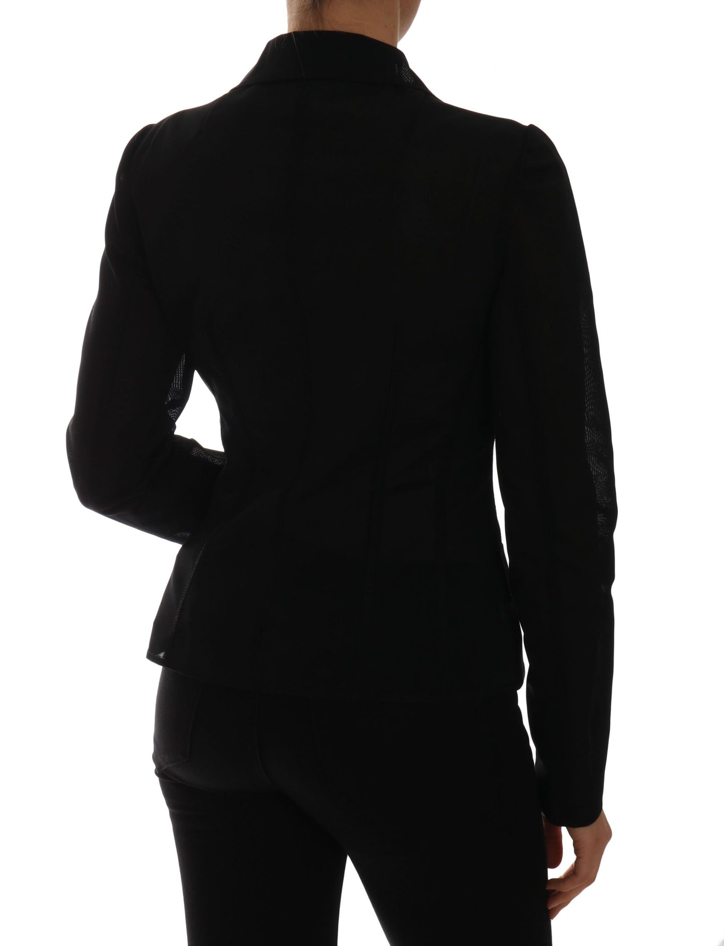 Dolce & Gabbana - Blazer en filet de nylon noir