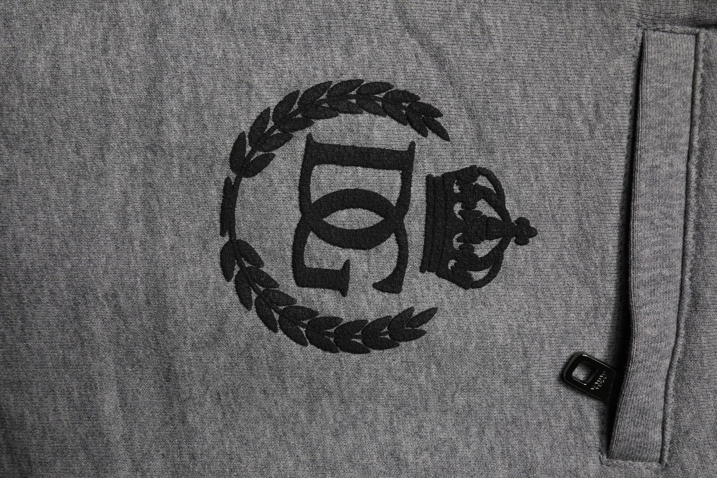 Dolce & Gabbana grijze katoenen joggingbroek met logo, heren.