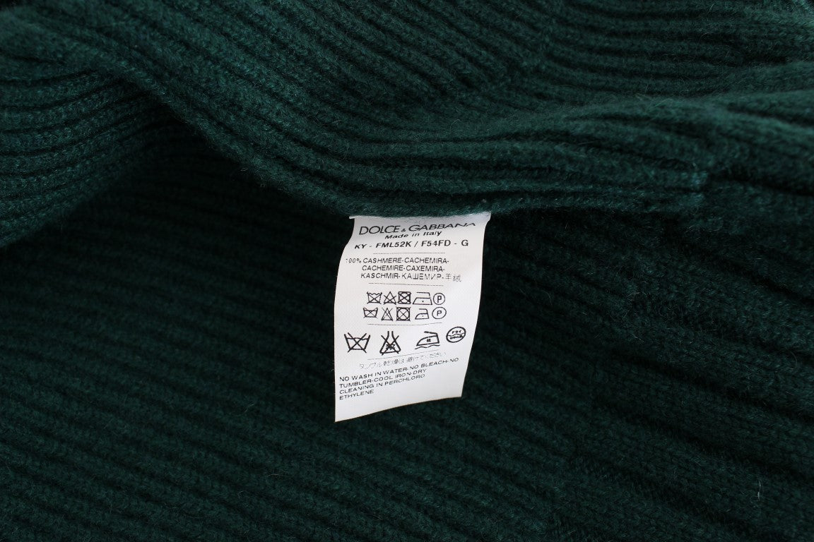 Dolce & Gabbana Cardigan en cachemire tricoté vert