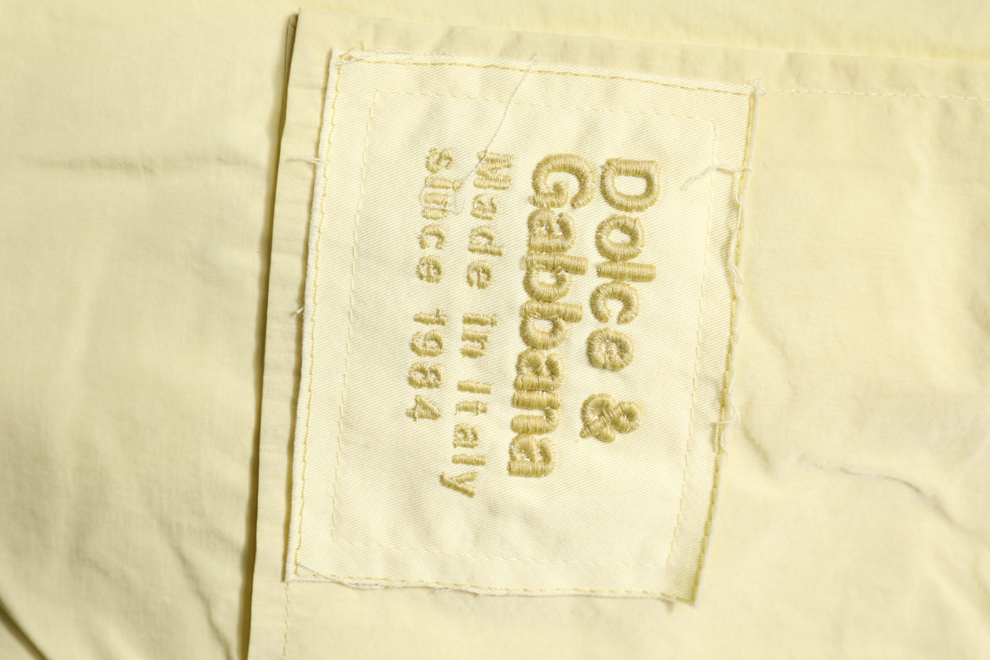 Dolce & Gabbana gele nylon cargo joggingbroek met ketting voor heren