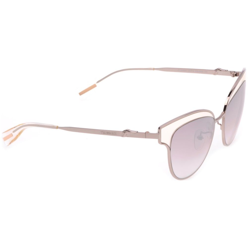 Lunettes de soleil Trussardi en métal argenté