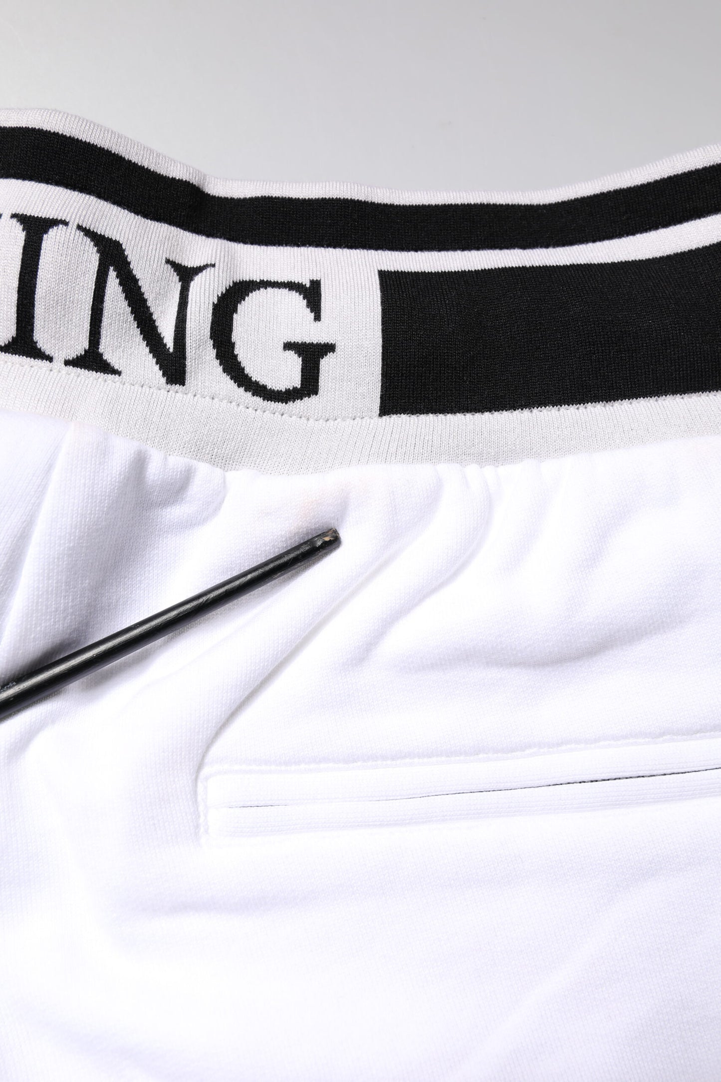 Dolce & Gabbana White King Cotton Bermuda Sweatshorts Shorts