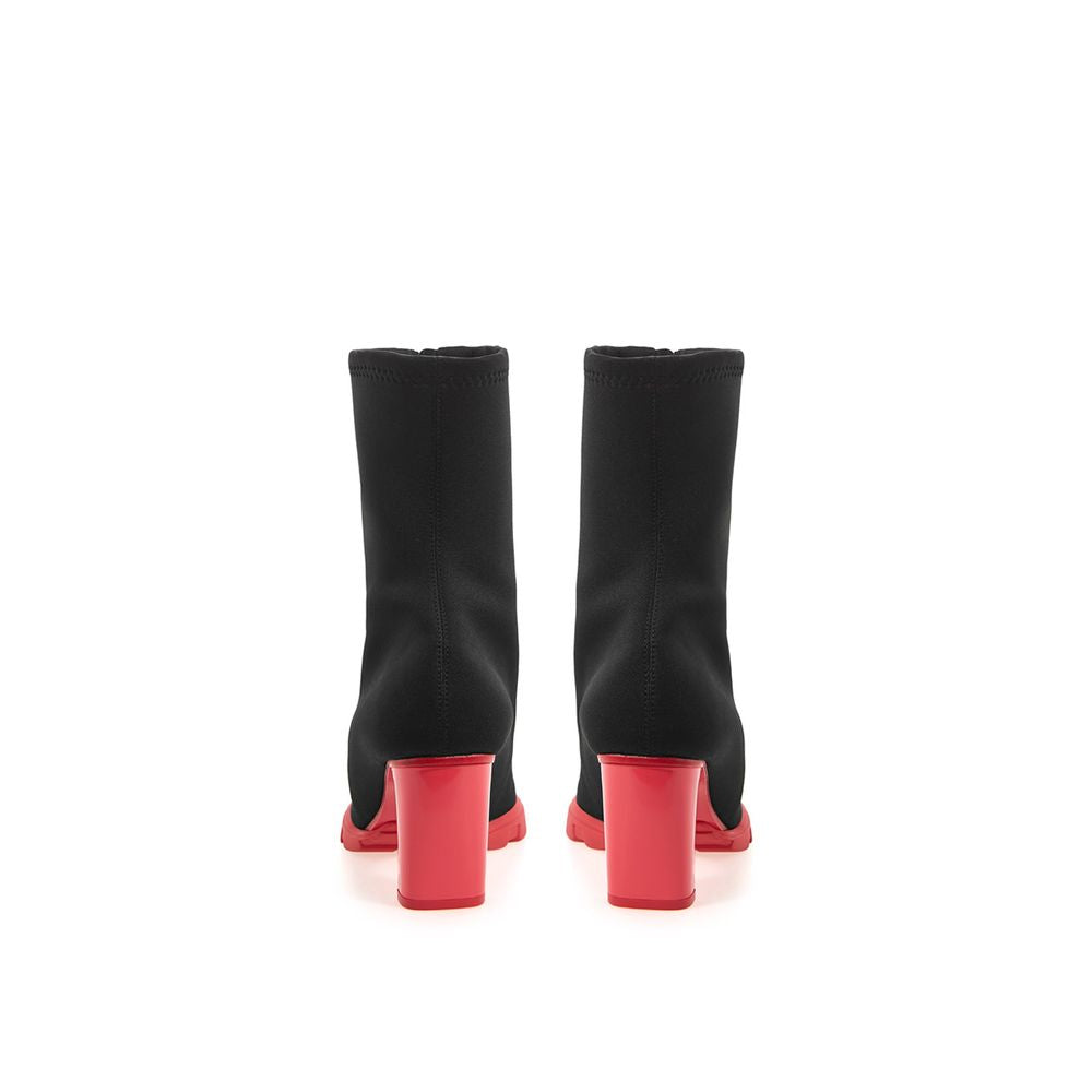 Botte en néoprène noire d'Alexander McQueen