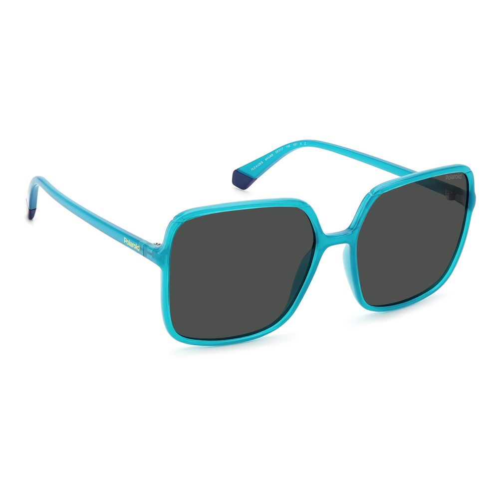Lunettes de soleil Polaroid en plastique bleu