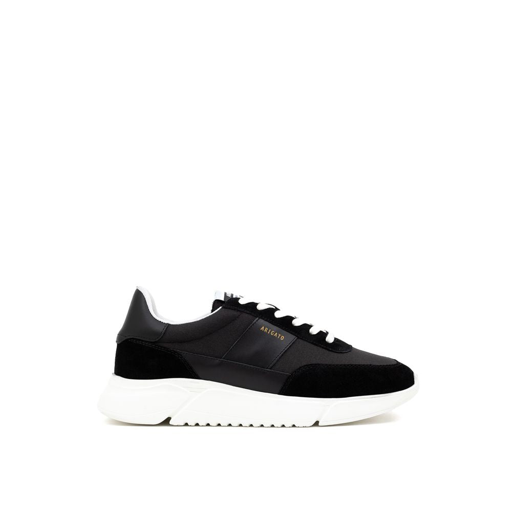 Axel Arigato Zwarte en Witte Sneaker van Textiel en Leer
