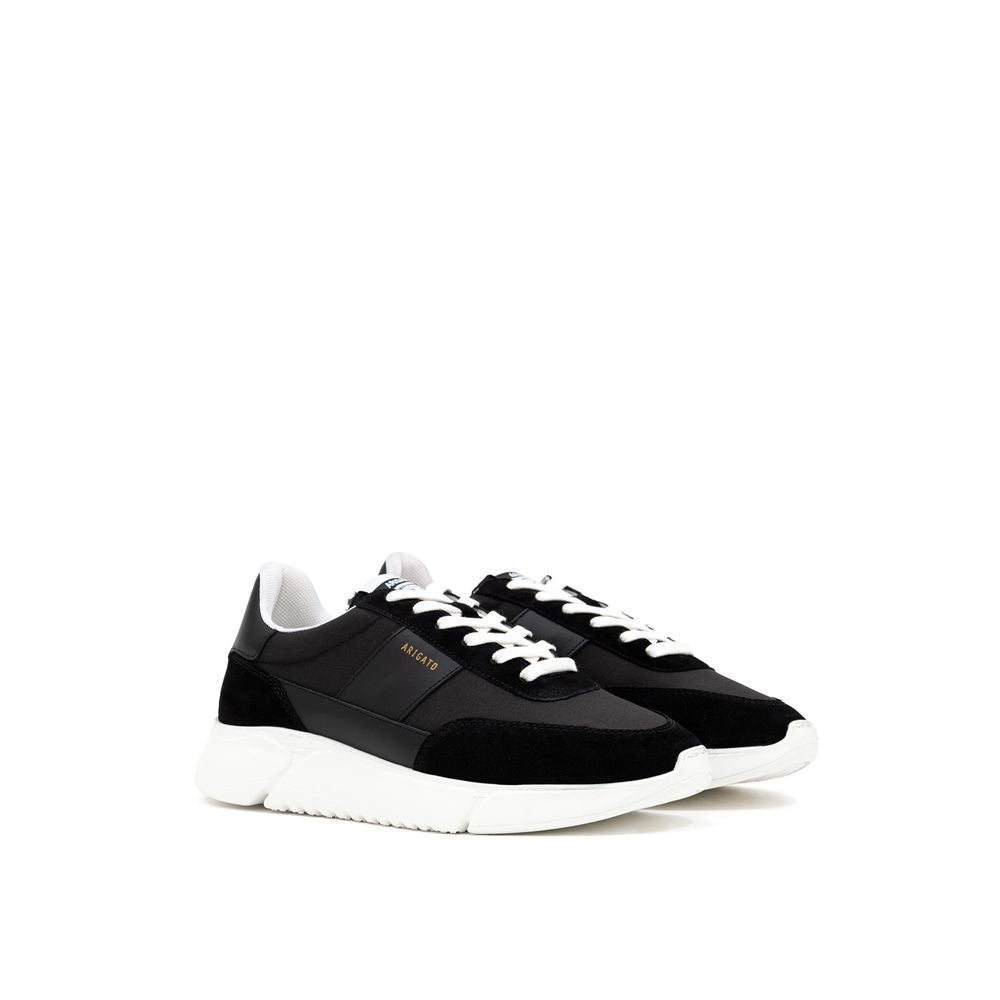 Axel Arigato Zwarte en Witte Sneaker van Textiel en Leer