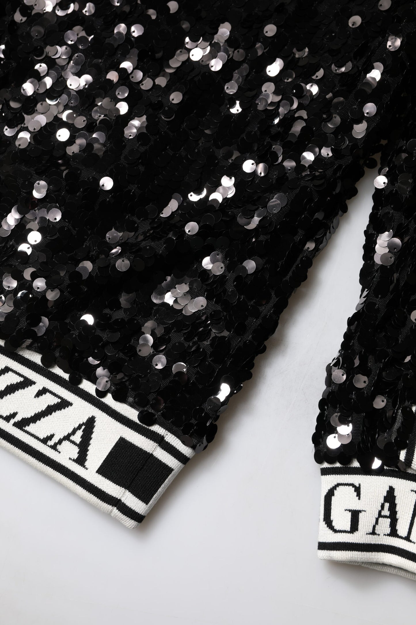 Pull en sequins DG Queen noir de Dolce & Gabbana