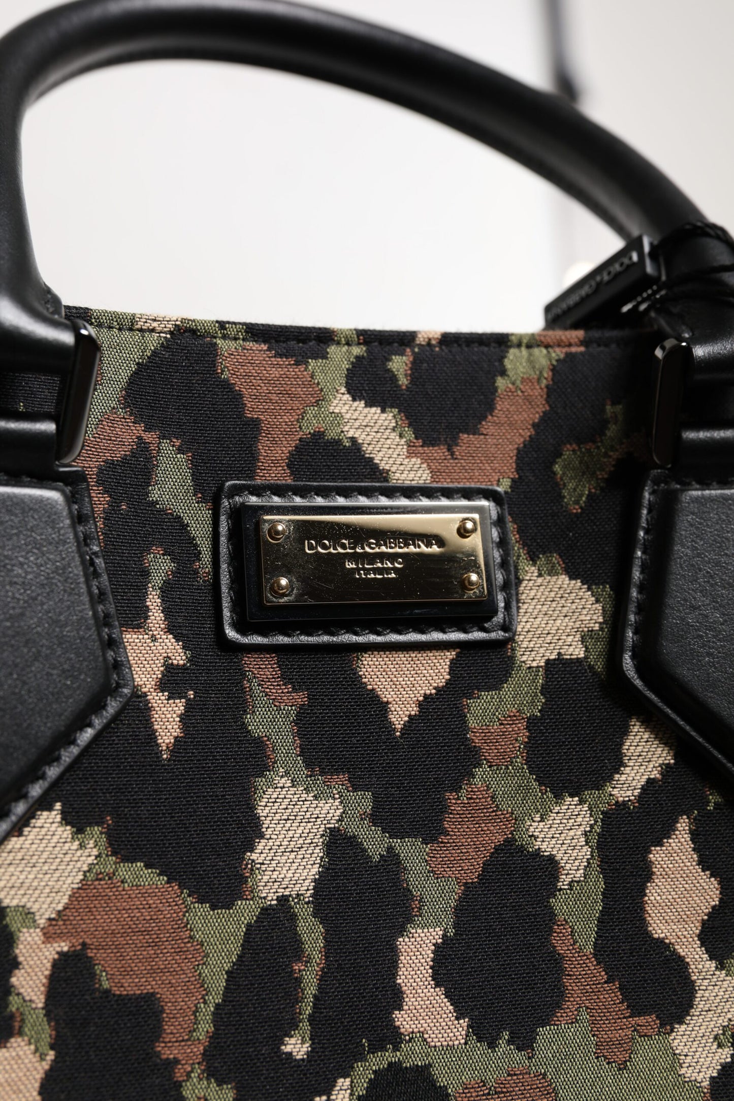 Dolce & Gabbana Multicolor Leopard Shopping Tote Schoudertas