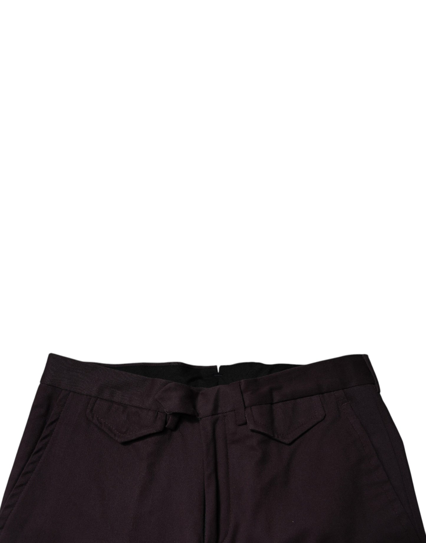 Pantalon habillé homme BENCIVENGA, slim, en coton pur, marron.