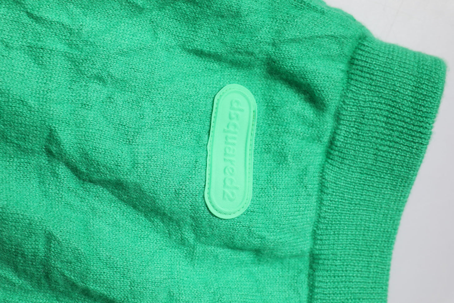 Pantalon décontracté homme Dsquared² en coton vert à taille élastique