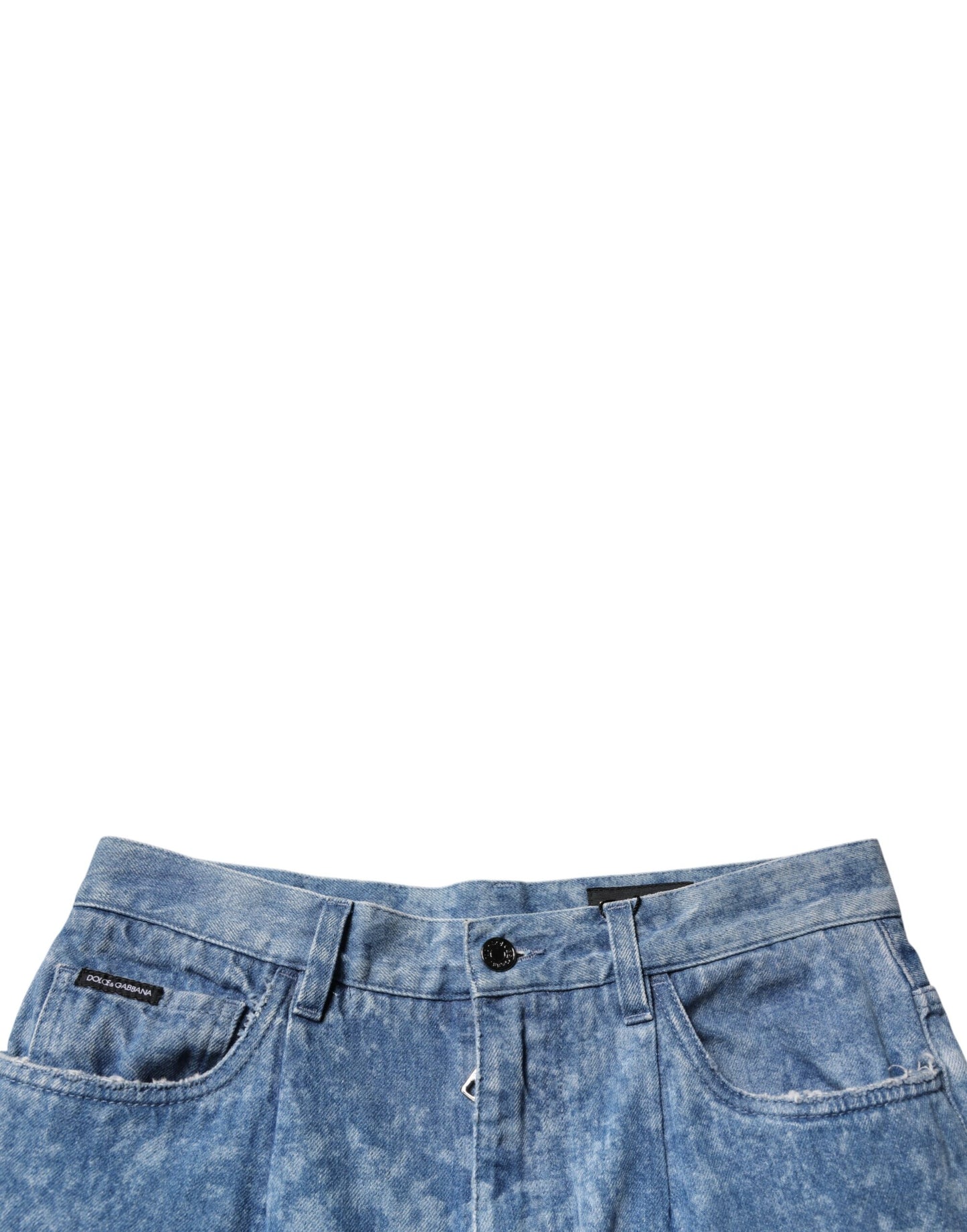 Jean skinny en coton bleu tie-dye pour homme Dolce & Gabbana