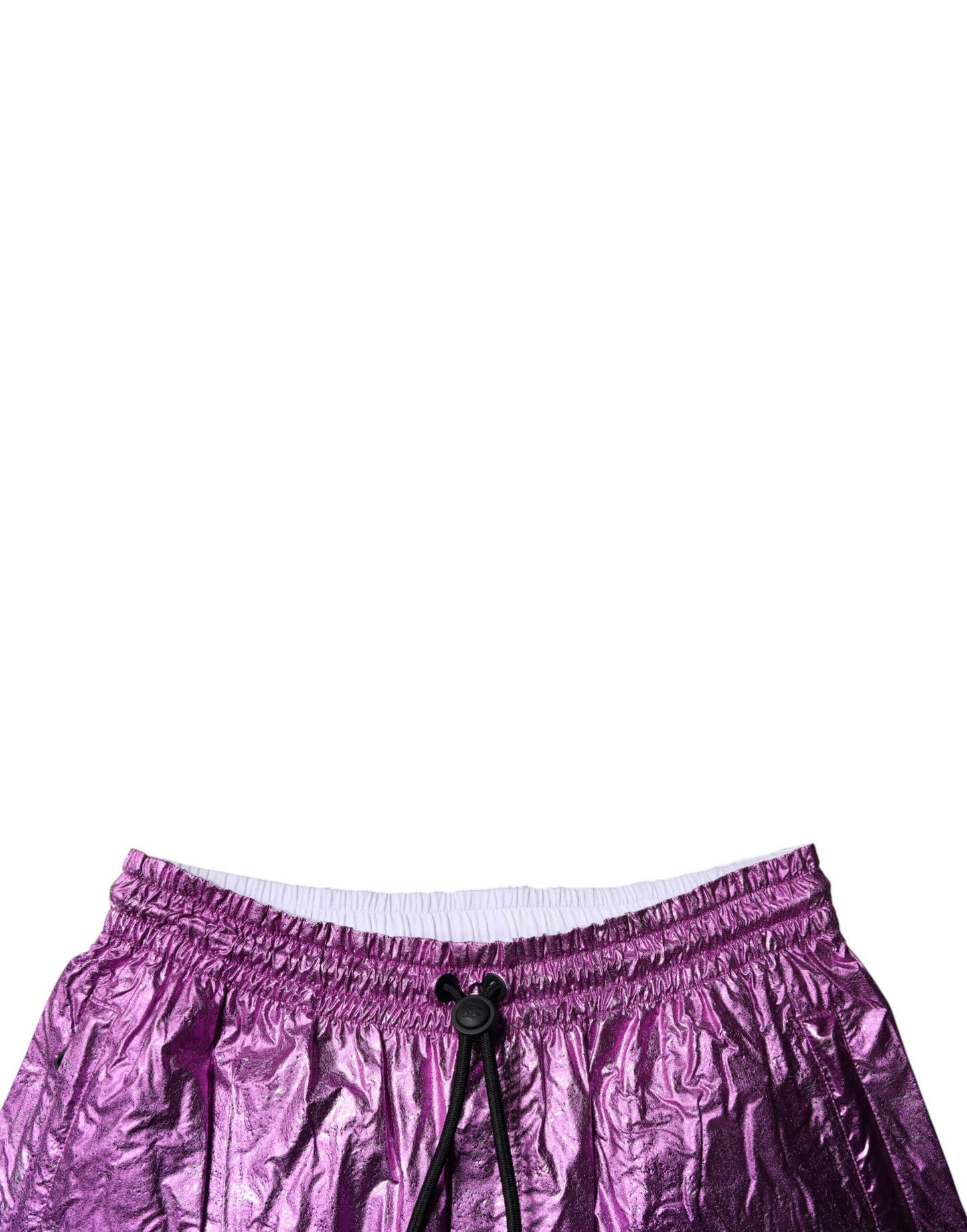 Shorts Bermuda bicolores rose et violet métallisé de Dolce & Gabbana