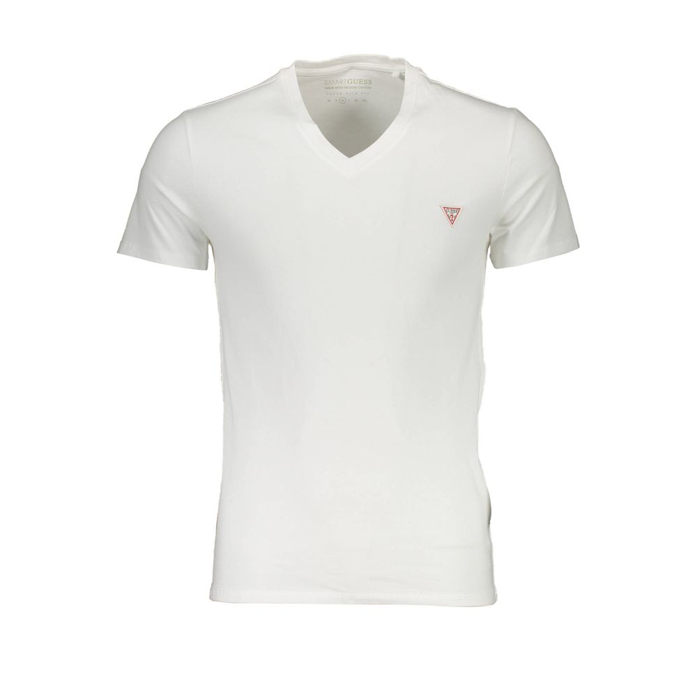 T-shirt homme en coton blanc Guess Jeans