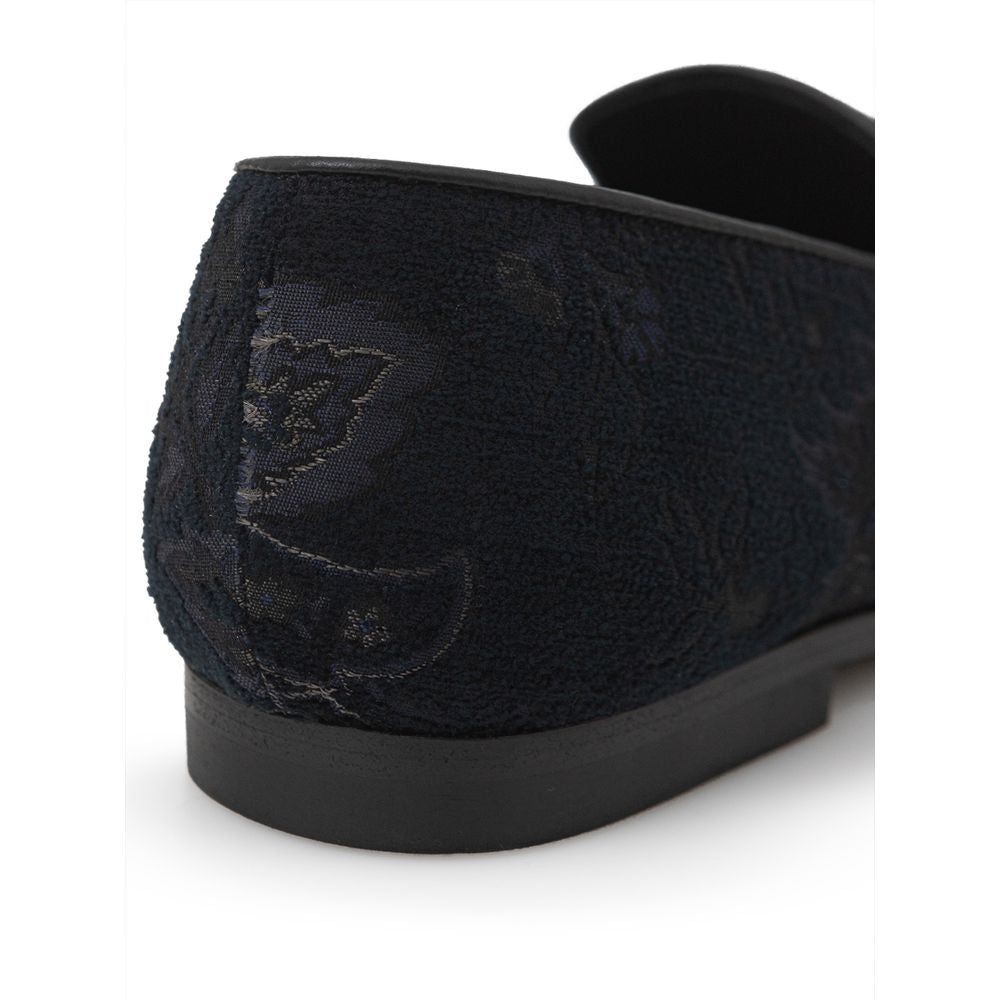 Mocassins Etro en cuir bleu à enfiler