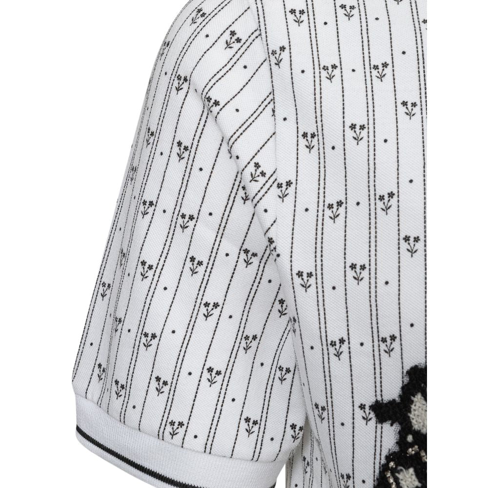 Dolce & Gabbana wit katoenen poloshirt