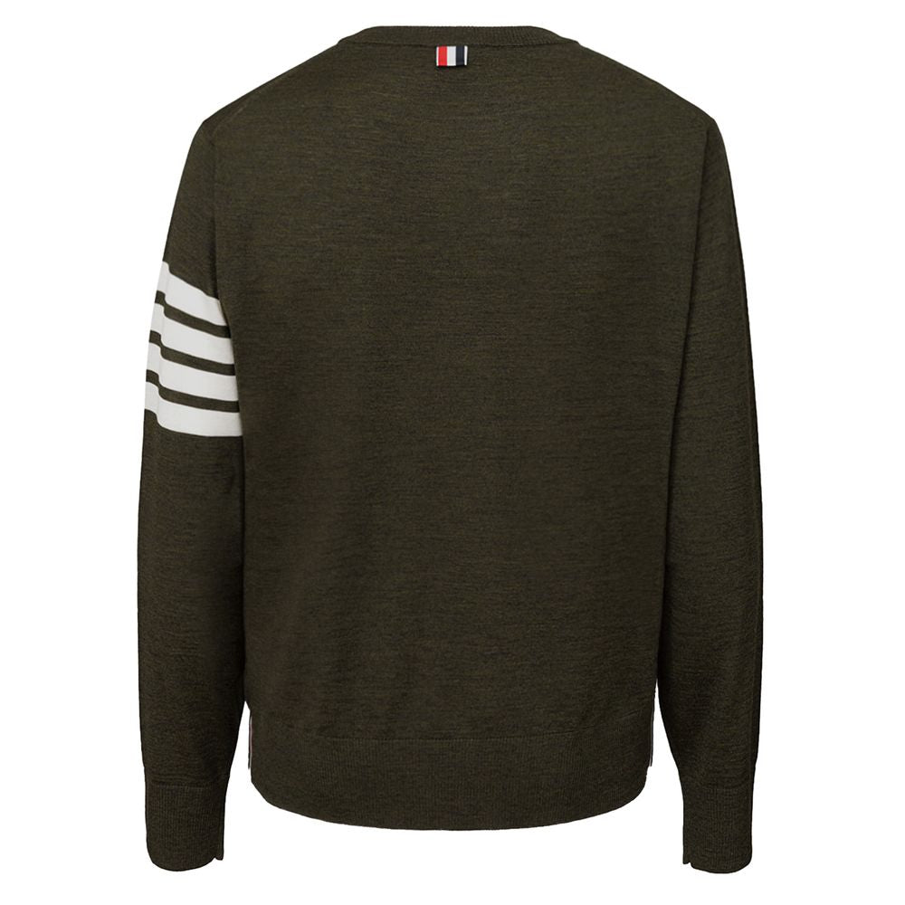 Pull en laine verte de Thom Browne