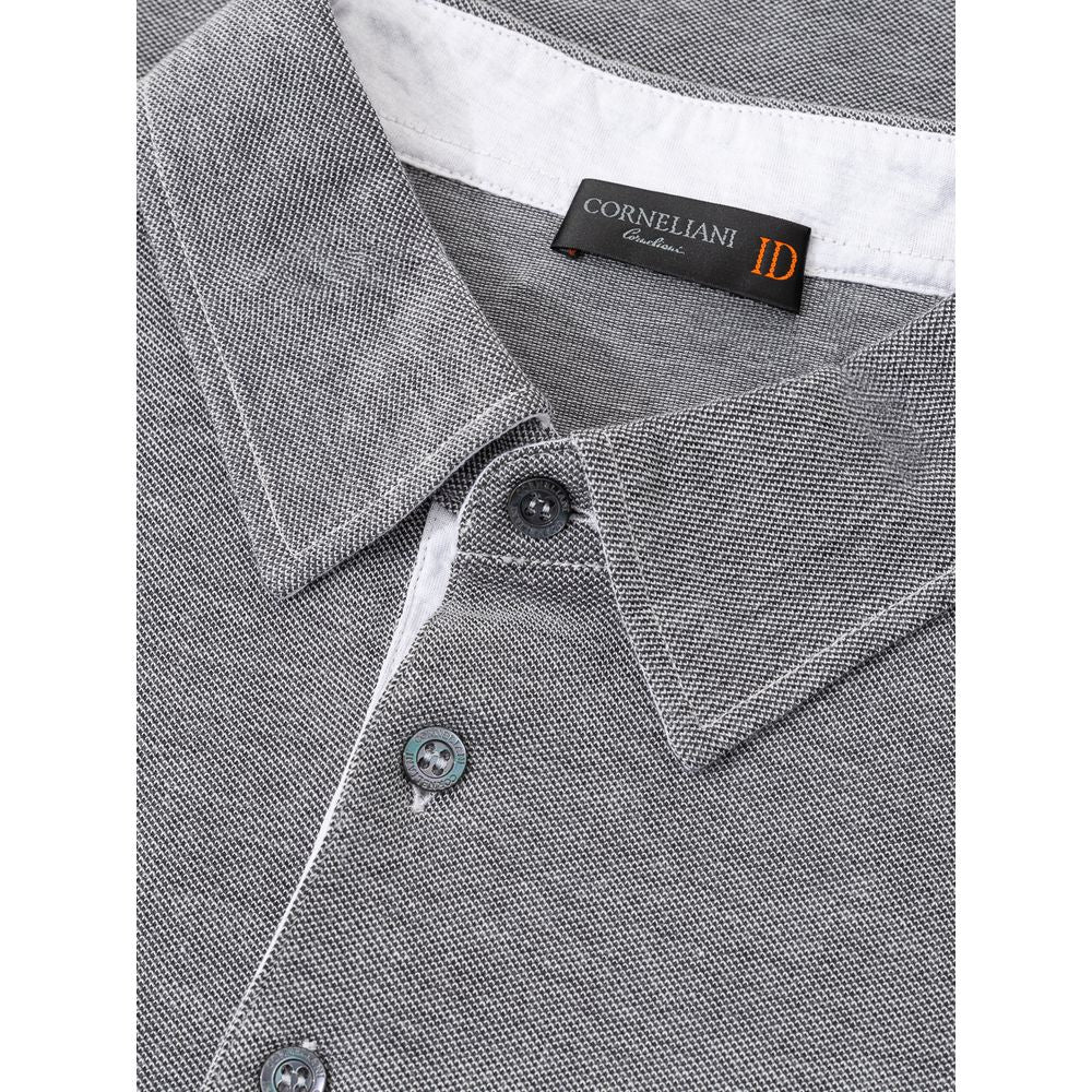 Corneliani grijze katoenen poloshirt
