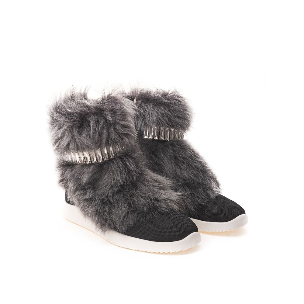 Baskets en néoprène noir de Giuseppe Zanotti