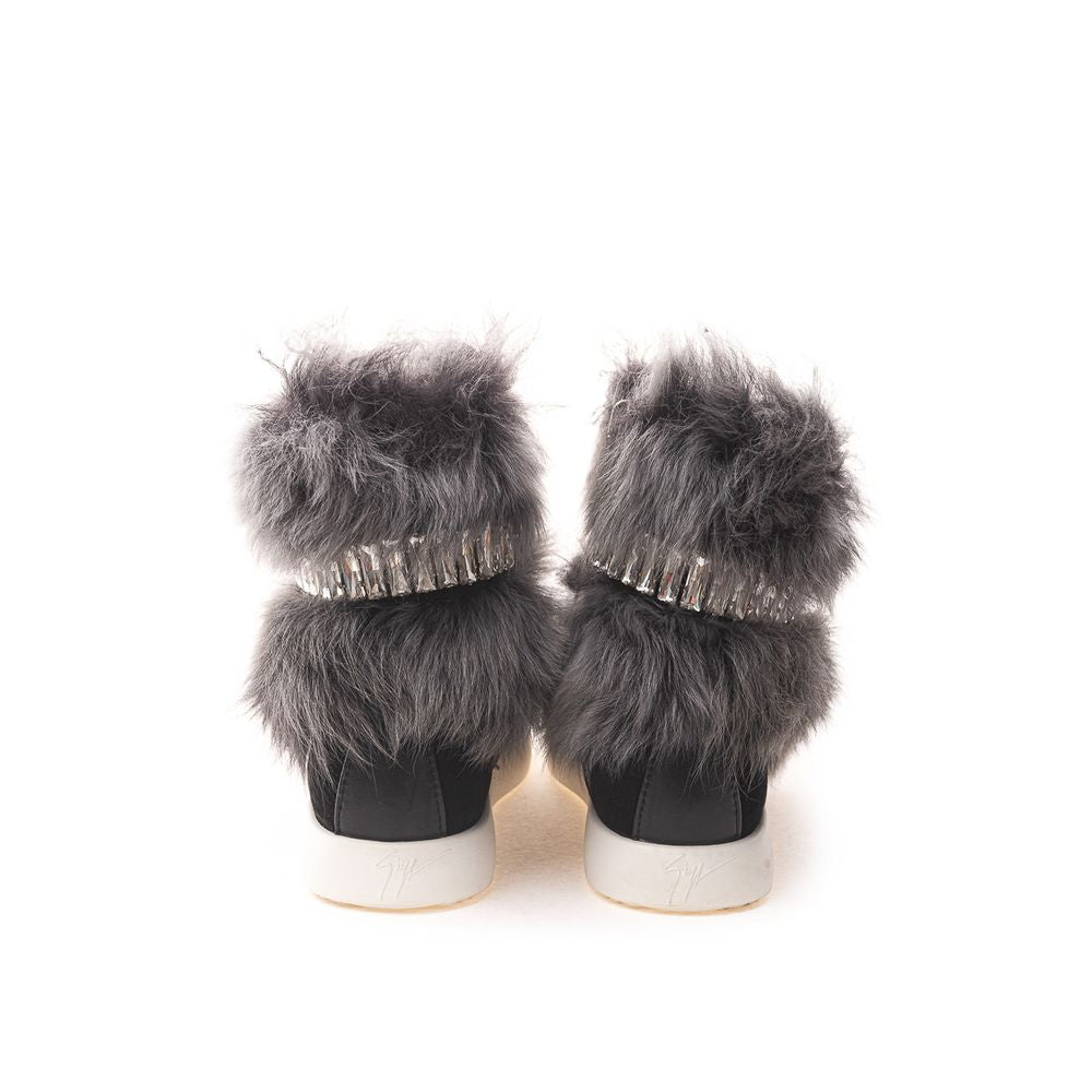 Baskets en néoprène noir de Giuseppe Zanotti