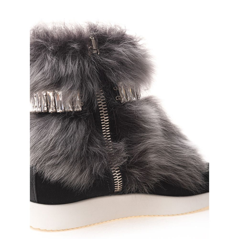 Baskets en néoprène noir de Giuseppe Zanotti