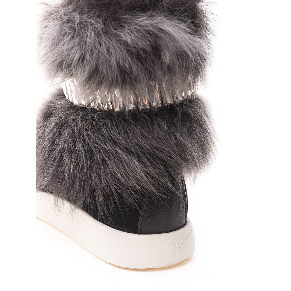Baskets en néoprène noir de Giuseppe Zanotti