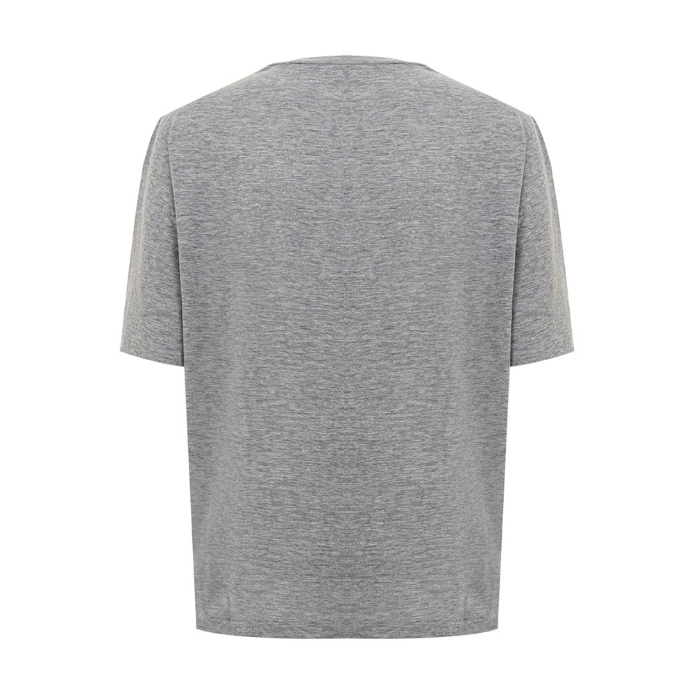 Dsquared² Chic Gray Cotton Tee for the Modern Woman
