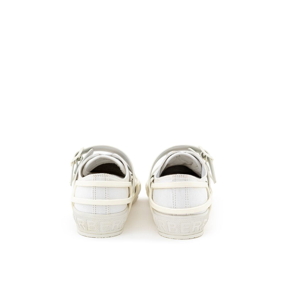 Baskets blanches en coton Burberry