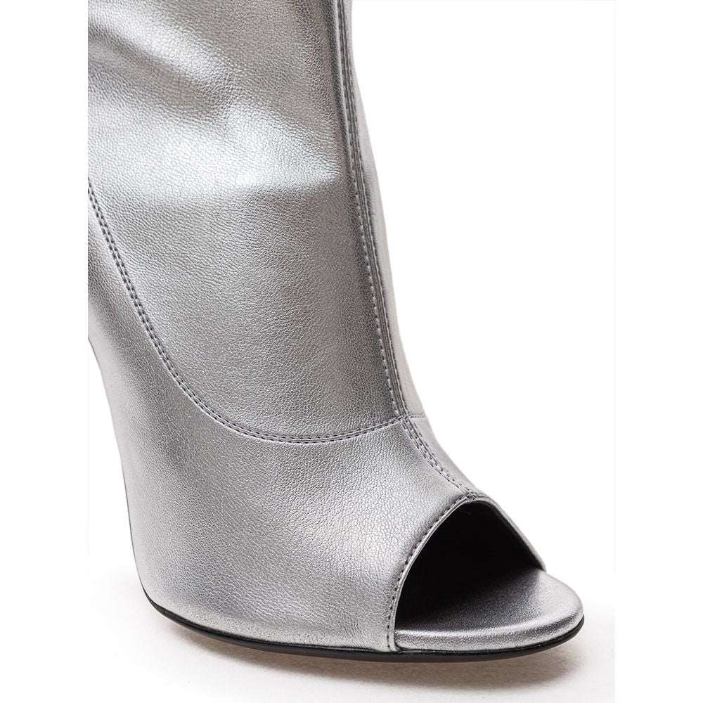 Botte en cuir grise de Giuseppe Zanotti