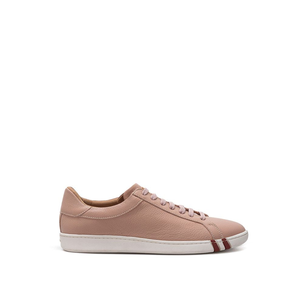 Baskets en cuir rose Bally