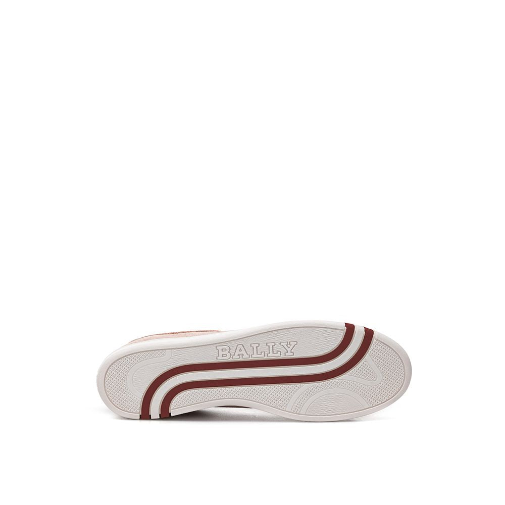 Baskets en cuir rose Bally
