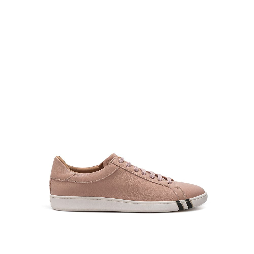 Baskets en cuir rose élégantes Bally pour femmes