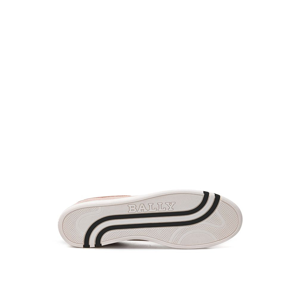 Baskets en cuir rose élégantes Bally pour femmes