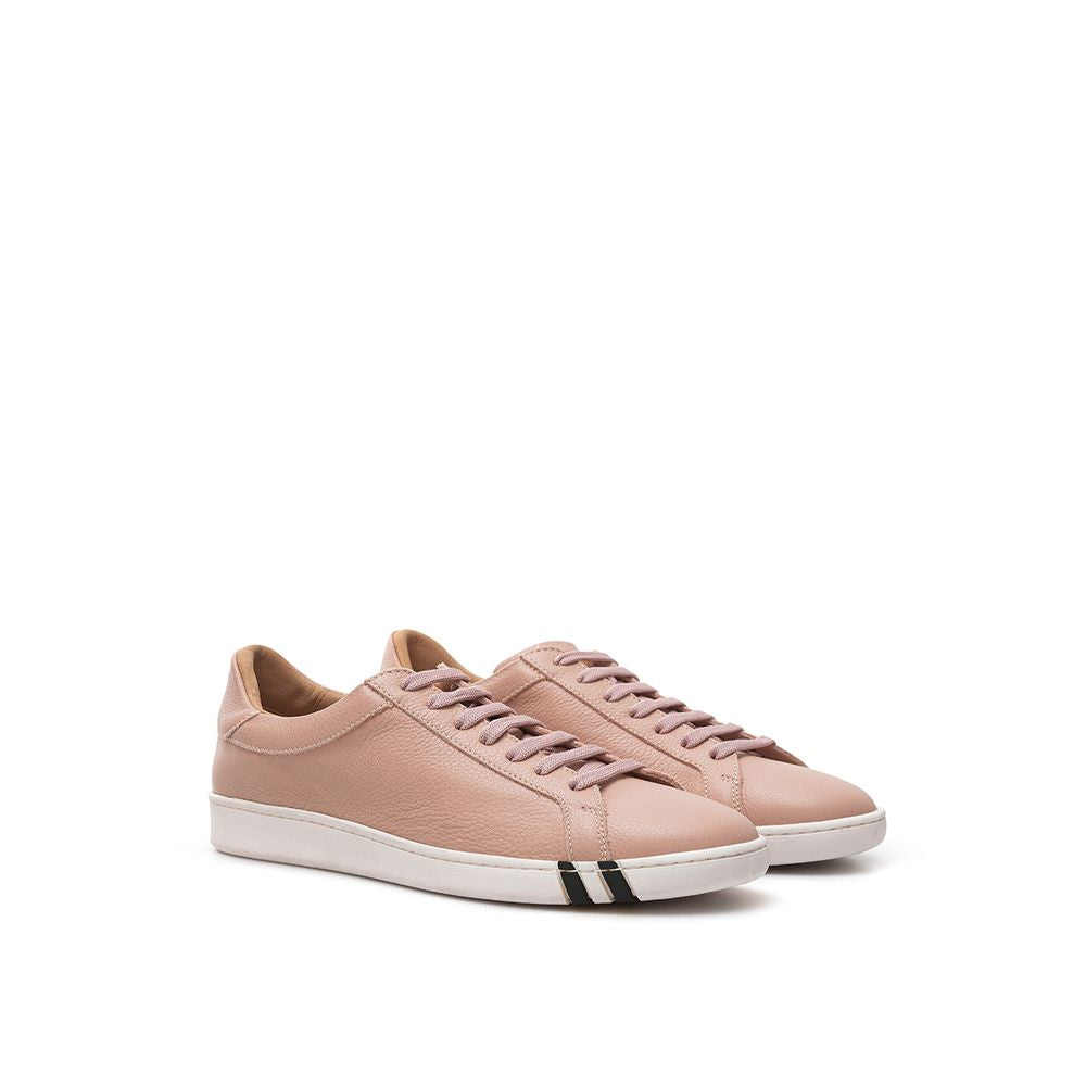 Baskets en cuir rose élégantes Bally pour femmes