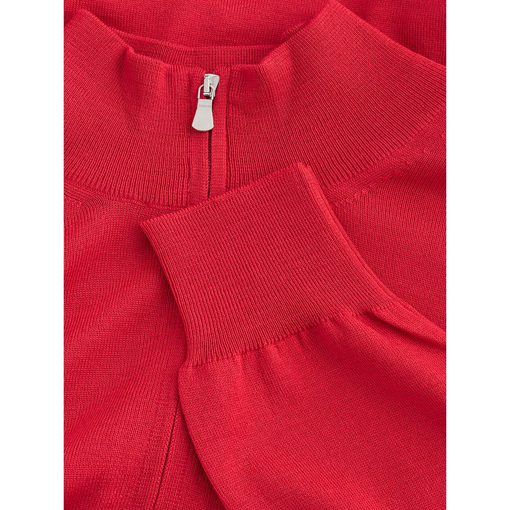 Gran Sasso Elegant Crimson Wollen T-Shirt voor Heren