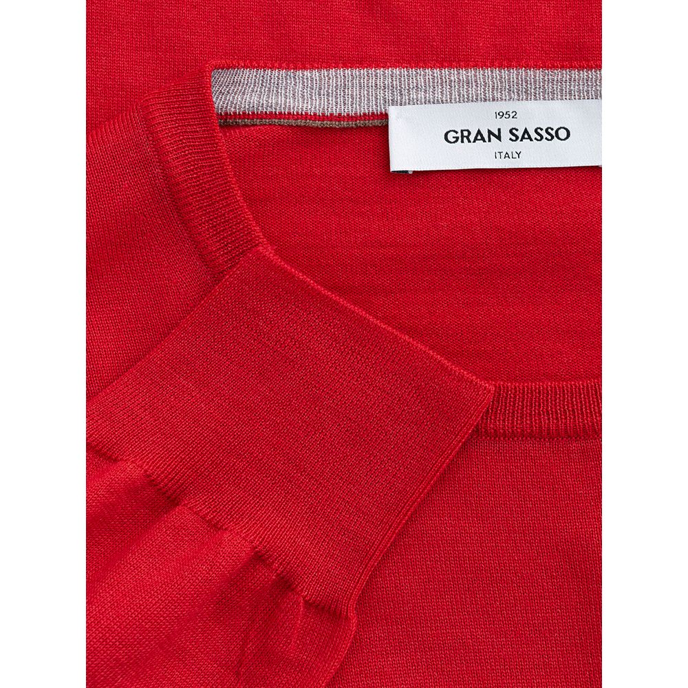 Gran Sasso Elegante Rode Wollen Trui voor Heren