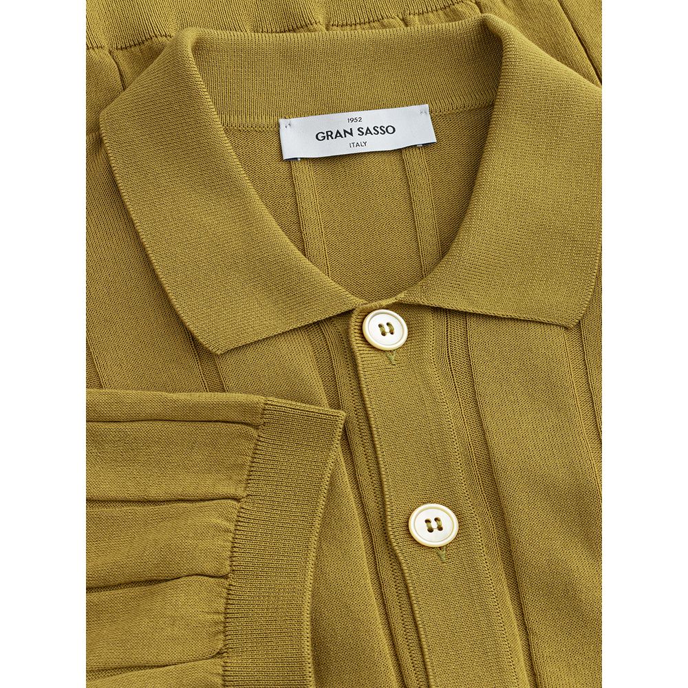 Gran Sasso Elegant Groen Katoenen T-Shirt voor Heren