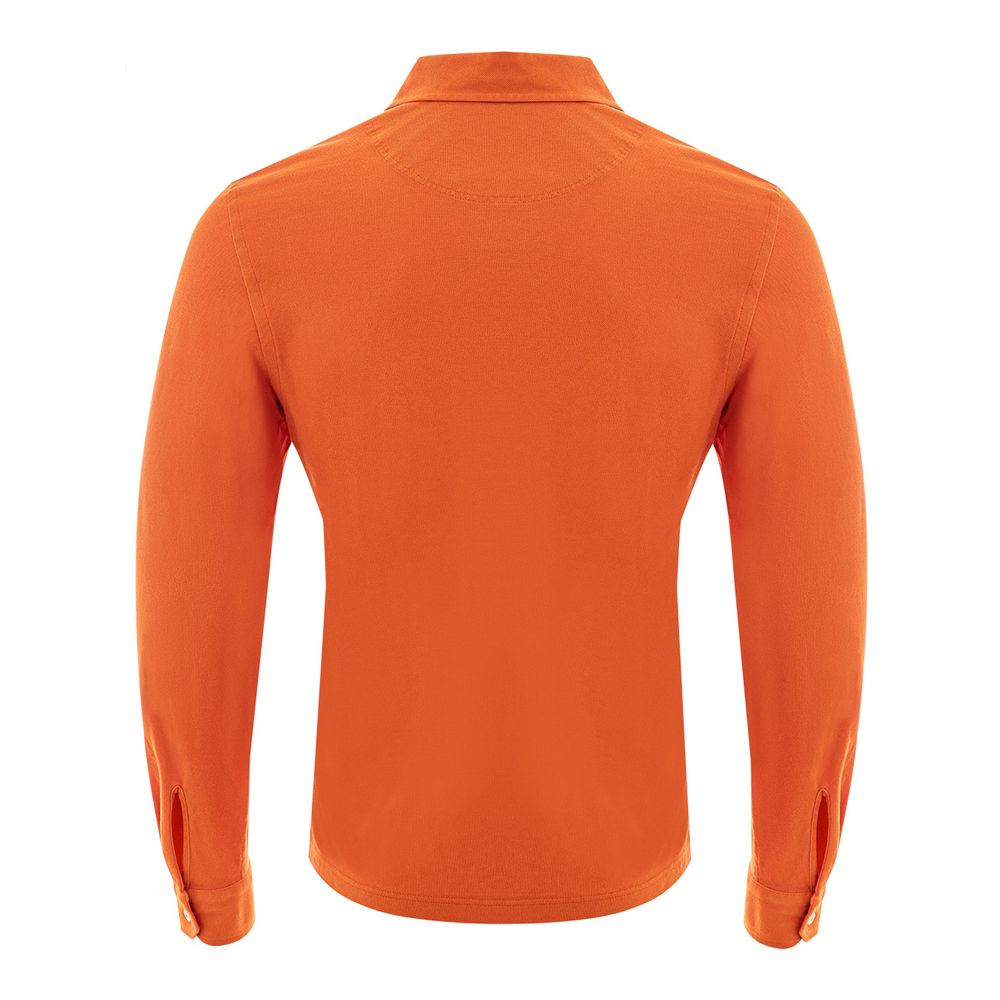 Gran Sasso Elegant Oranje Katoenen Poloshirt voor Heren