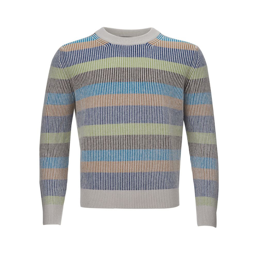 Gran Sasso Elegant Multicolor Cashmere Trui voor Heren