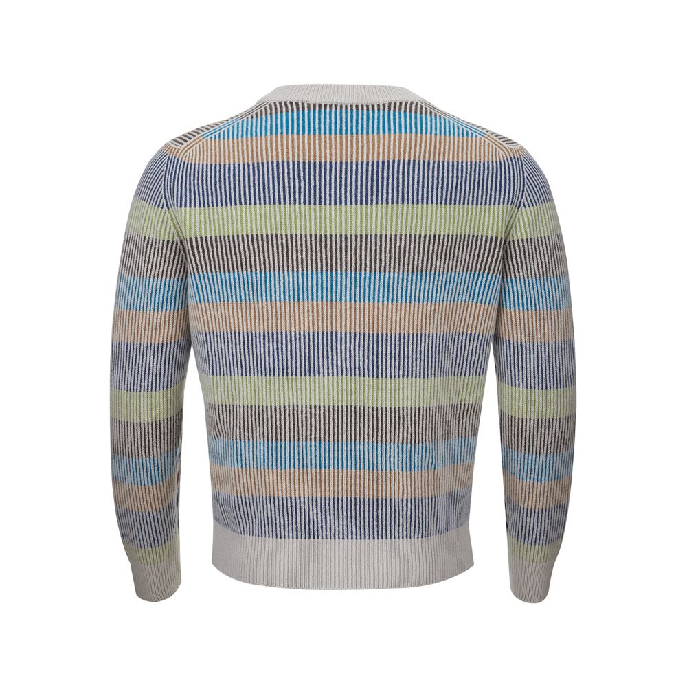 Gran Sasso Elegant Multicolor Cashmere Trui voor Heren