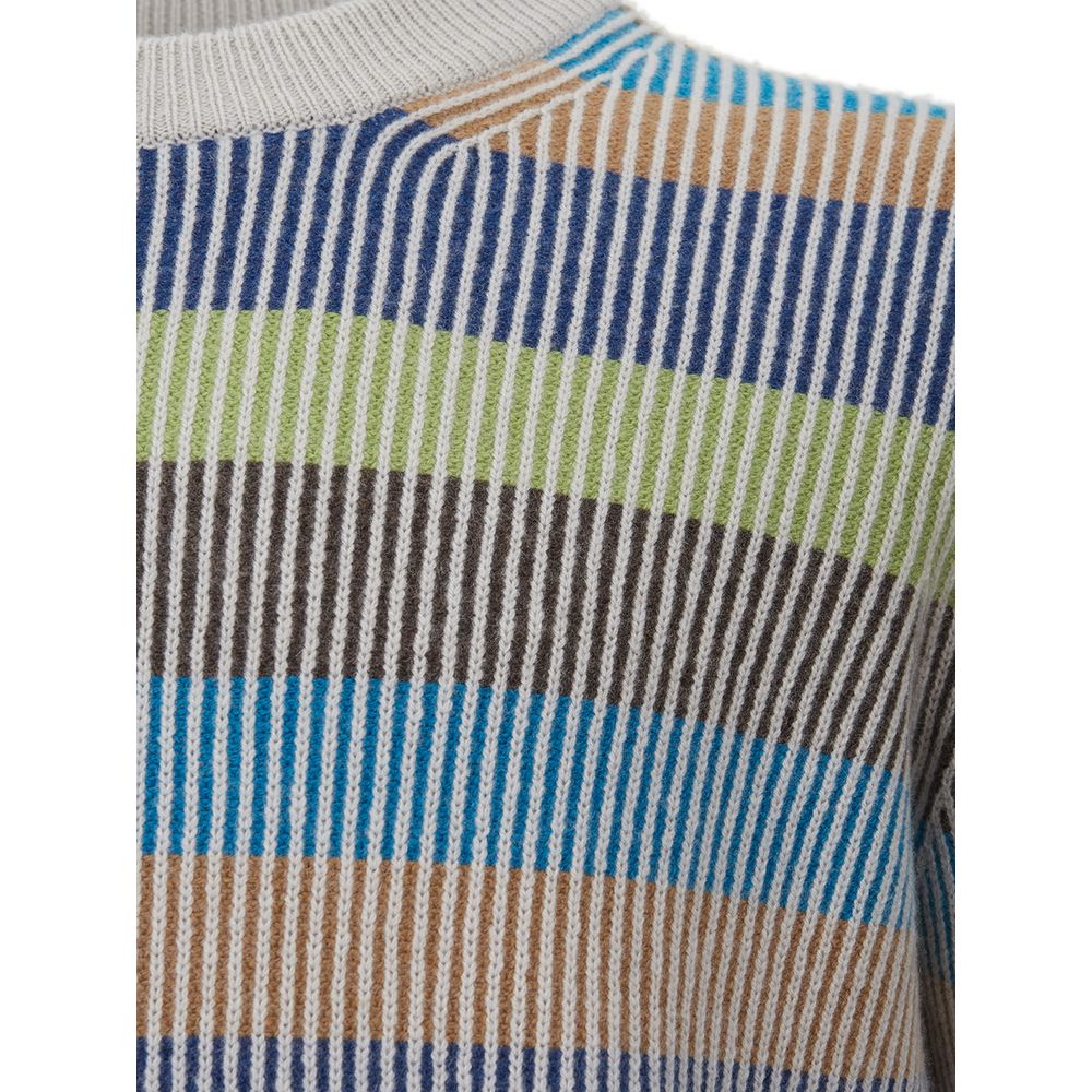 Gran Sasso Elegant Multicolor Cashmere Trui voor Heren