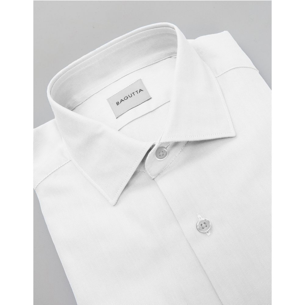 Wit katoenen herenshirt van Bagutta